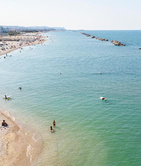 September nog steeds op het strand