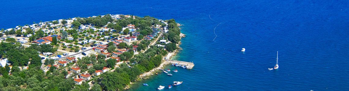 Panoramica del Camping Marina, in Croazia