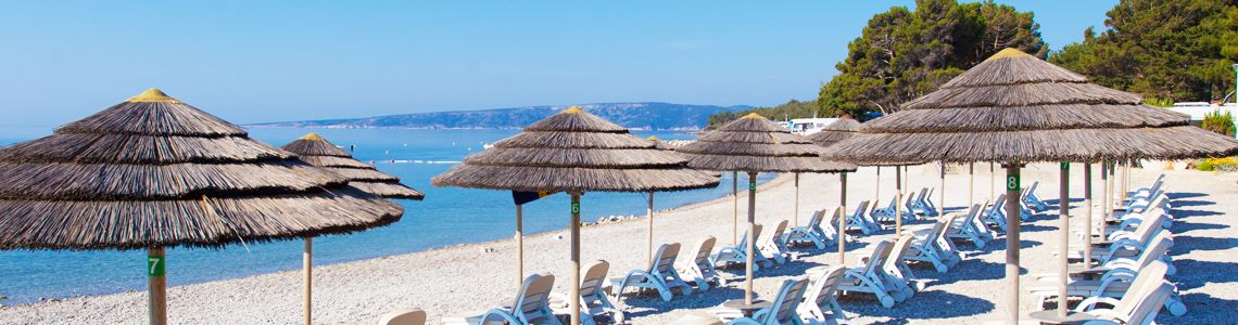 The beach of Camping Jezevac, Croatia
